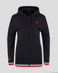 FEYENOORD classic full zip hoodie for women with red emblem on chest