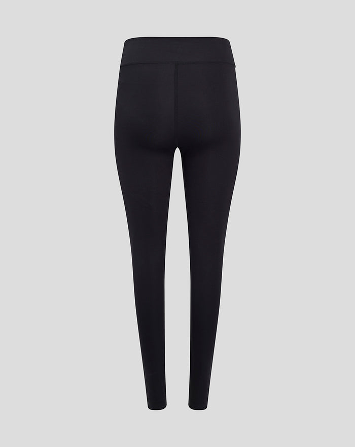 Back view of black Feyenoord Core leggings for women