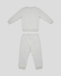 Back view of grey Feyenoord kids sweater and joggers set