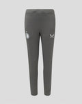 Dark grey Feyenoord coaching training pants with side pockets and logos on the thighs Castore on the left and Feyenoord on the right