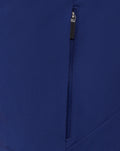 Close-up of a navy blue Feyenoord junior training rain jacket zipper