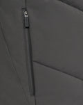 Vertical zipper pocket detail on dark grey Feyenoord training jacket