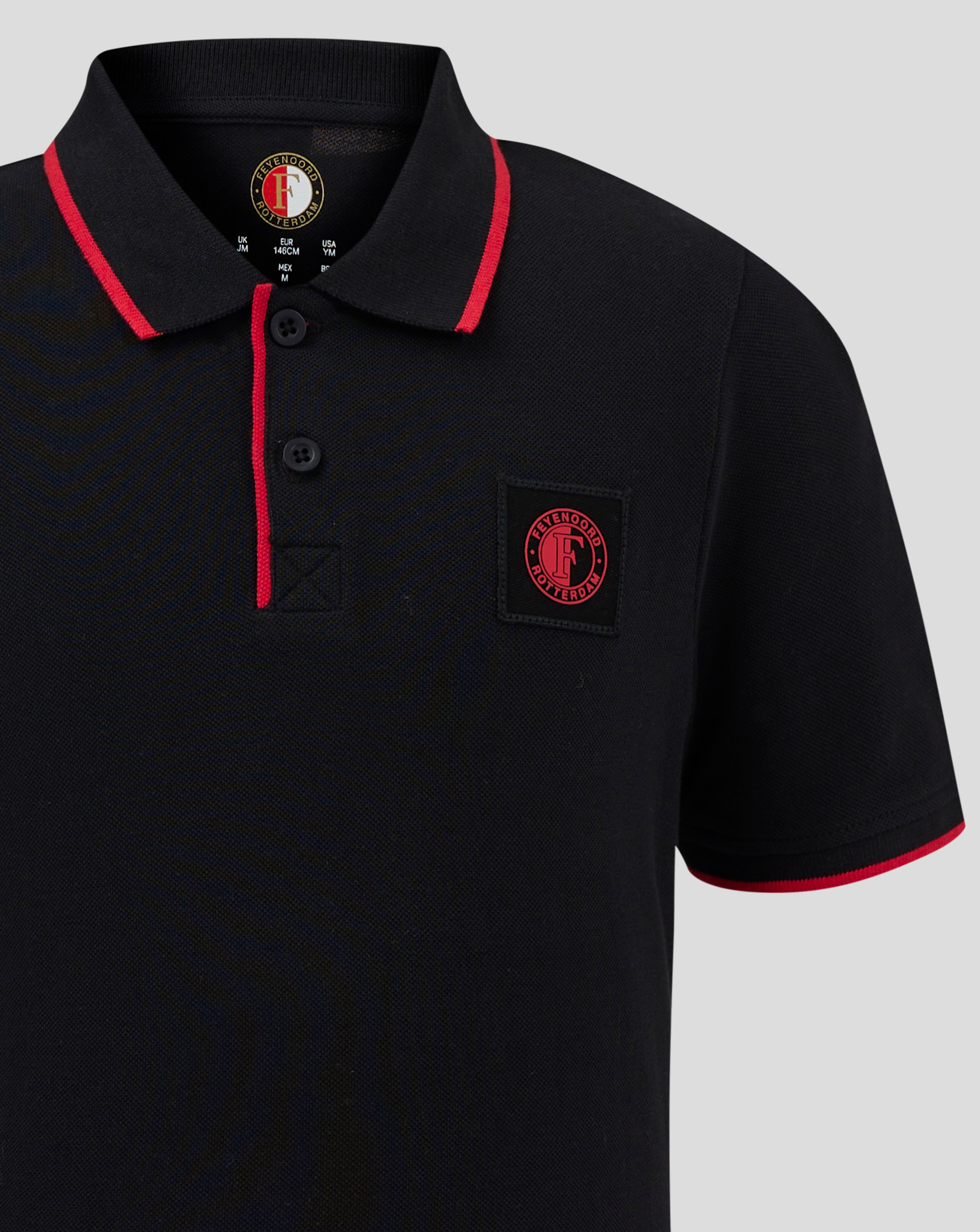 Feyenoord Classic Polo - Junior - Black