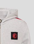 Light gray Feyenoord Classic Hoody junior with circular crest patch on the front.
