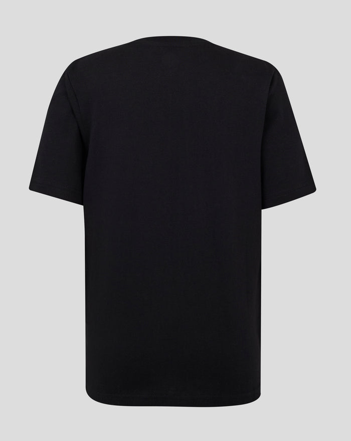 Back view of black Feyenoord Core Junior T-shirt with no visible branding.