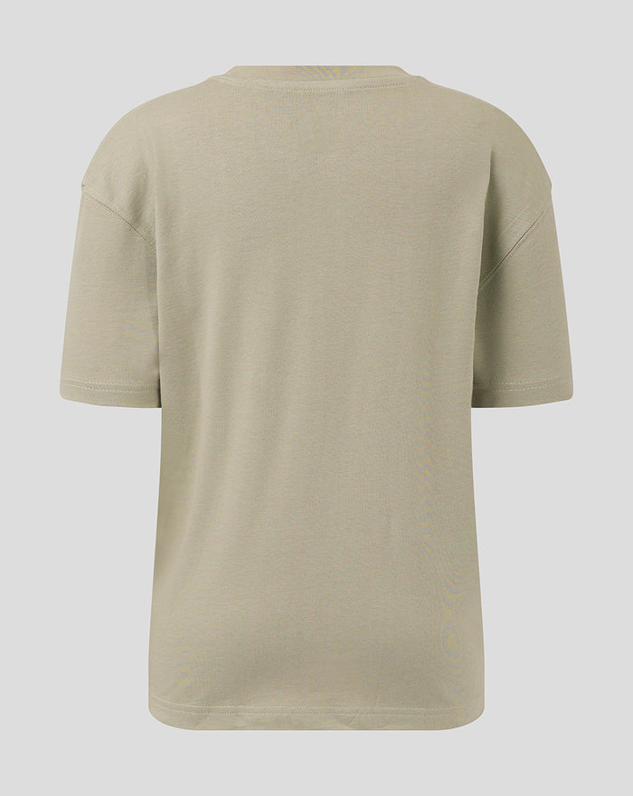 Back view of a beige Feyenoord Contemporary Junior T shirt