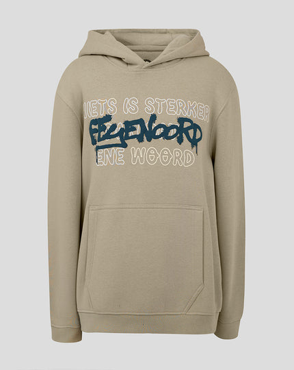 Feyenoord Contemporary Hoody - Junior - Taupe Gray