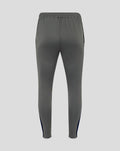Back view of gray Feyenoord Coaches Training Pants with elastic waistband and contrasting side panels.