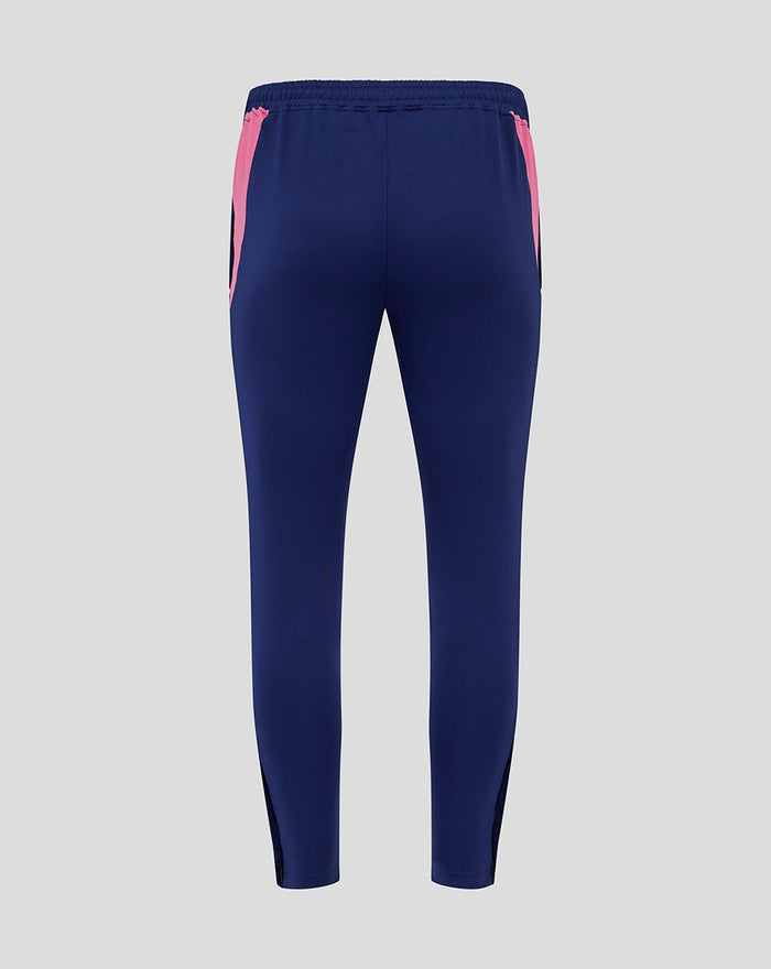 Back view of navy Feyenoord training pants showing pink side panels