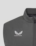 Close-up of Castore logo on the grey Feyenoord training gilet
