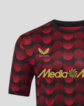 Feyenoord Thuis Matchday T-shirt chest area with gold crest and prominent MediaMarkt lettering