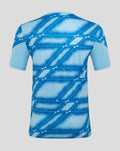 Back neck area of the jersey highlighting light blue collar and inner Castore branding along the neckline.