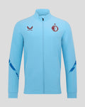 Light blue Feyenoord third matchday men's jacket with full zipper and chest logos