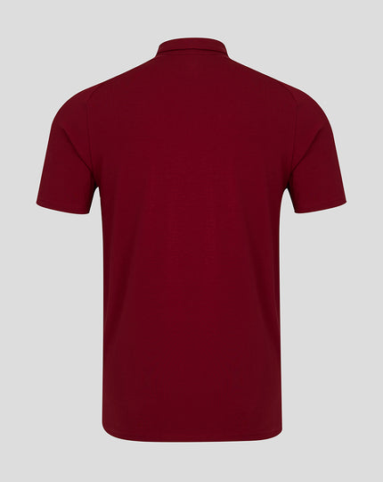 Feyenoord Travel Short Sleeve Polo - Mens - Biking Red