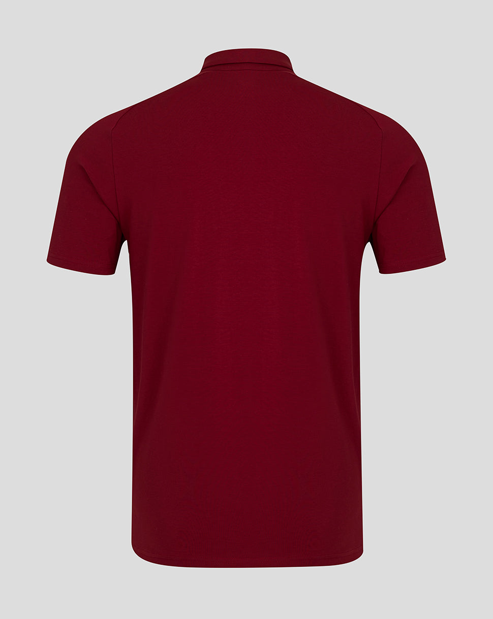 Feyenoord Travel Short Sleeve Polo - Mens - Biking Red