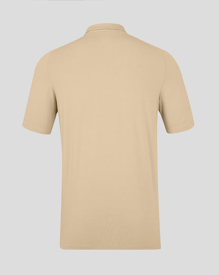 Feyenoord Travel Short Sleeve Polo - Mens - Pebble