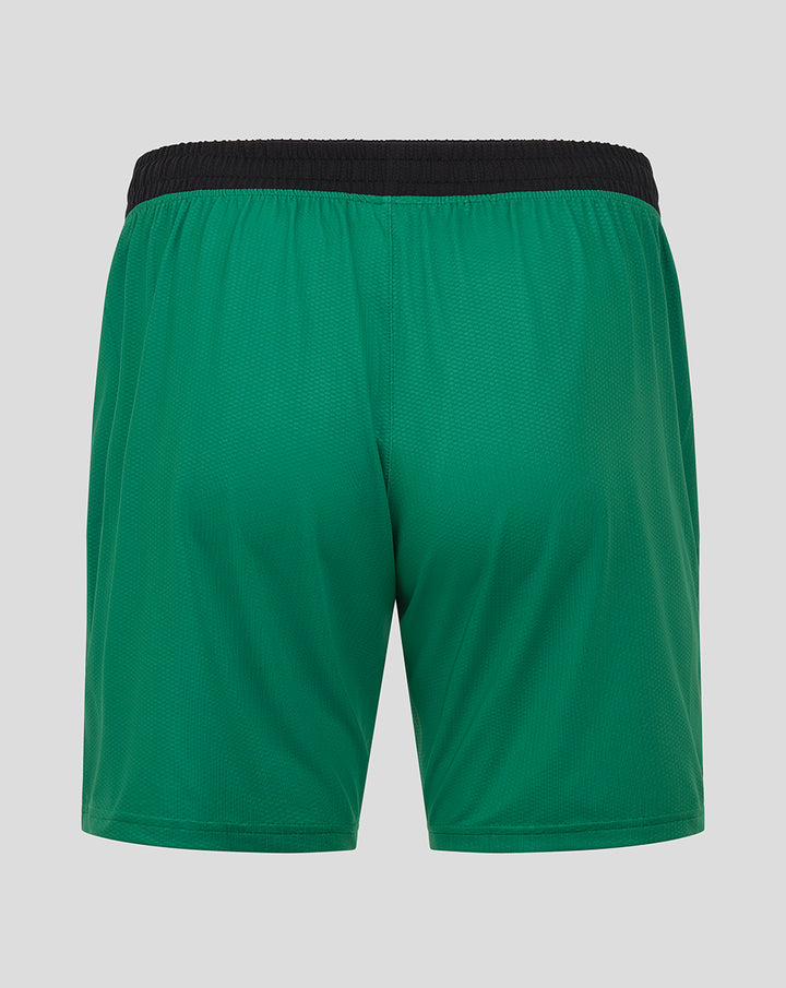 Rear view close-up of Feyenoord Pro Derde Short in green with black waistband