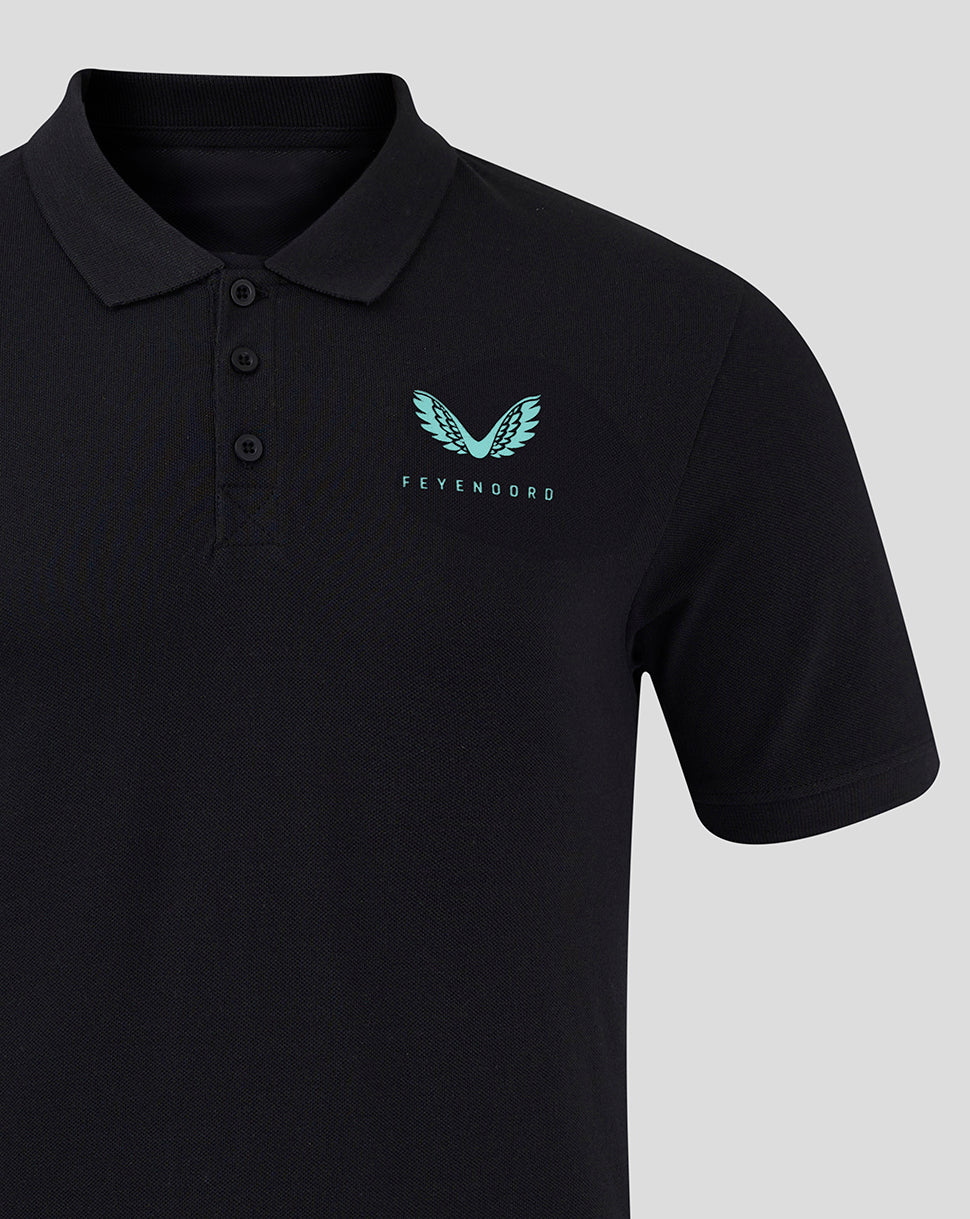 Feyenoord Travel Polo - Men - Black