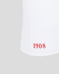 White FEYENOORD T shirt hem with red 1908 print near the bottom