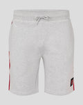 Grey Feyenoord Classic men's shorts with a drawstring waist.