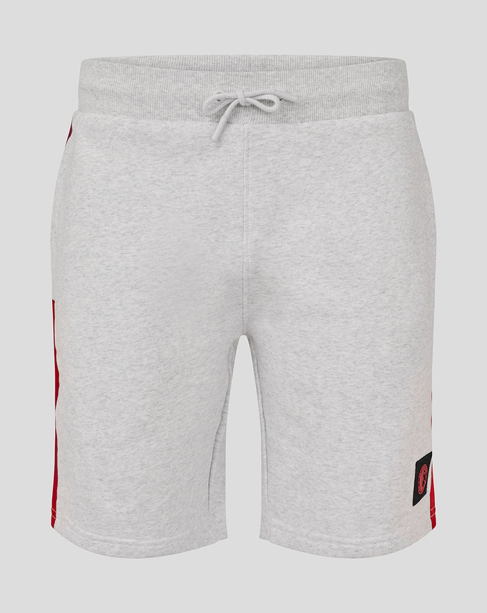 Grey Feyenoord Classic men's shorts with a drawstring waist.