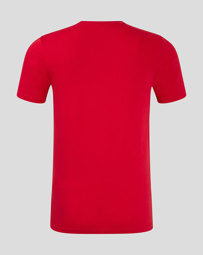 Back view of a red Feyenoord Core Logo T-shirt for men