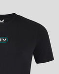 Black Feyenoord x Castore T shirt with teal bordered chest patch
