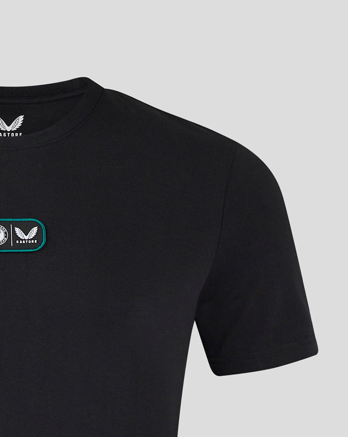 Black Feyenoord x Castore T shirt with teal bordered chest patch