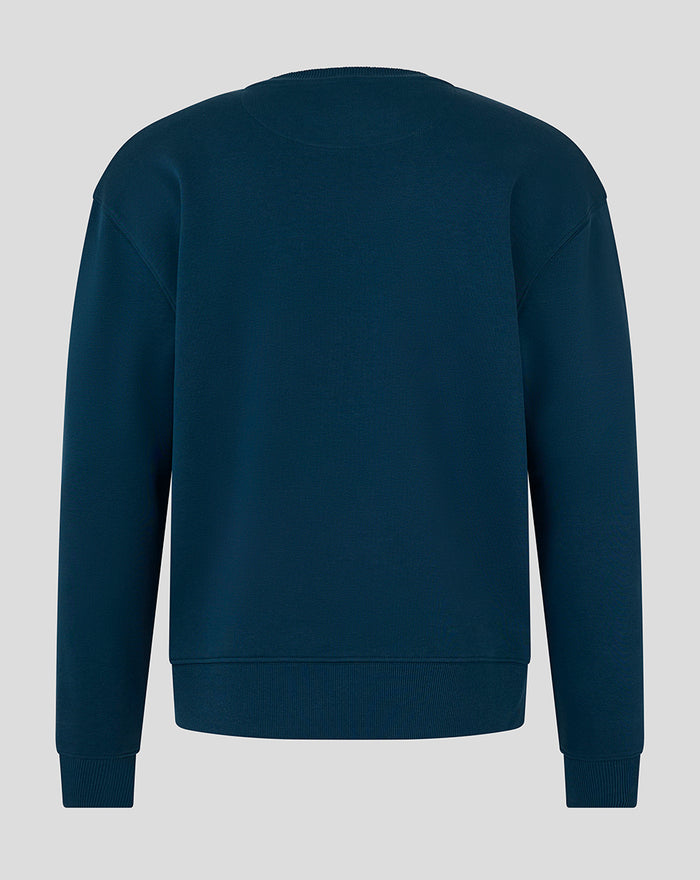 Back view of blue FEYENOORD contemporary men's sweatshirt
