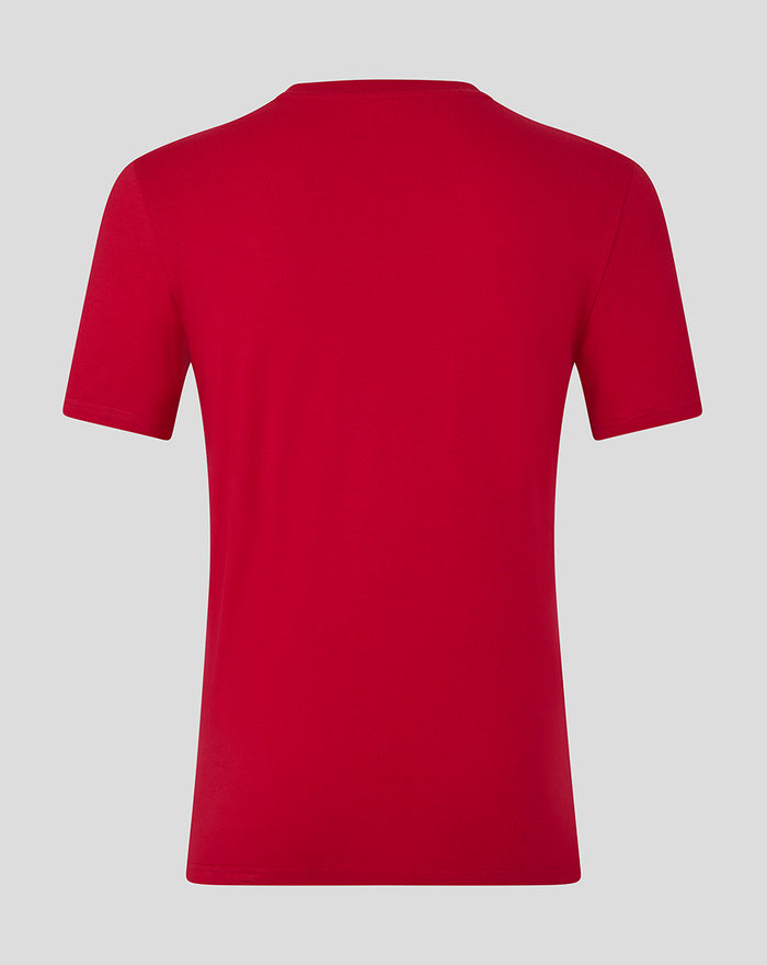 Back view of red Feyenoord Volley T shirt for adults