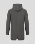 Back view of dark grey hooded Feyenoord training jacket