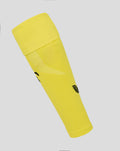 Bright yellow Feyenoord home goalkeeper sock cuff with textured knit fabric