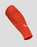 Bright orange footless Feyenoord away goalkeeper sock for adults with mesh panels and ribbed cuff