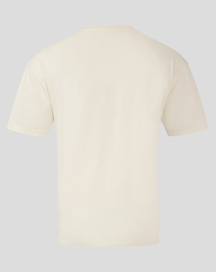 Back view of white Feyenoord contemporary T shirt for adults