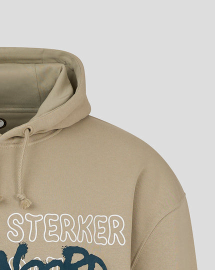 Feyenoord Contemporary Hoody - Adults - Taupe Gray